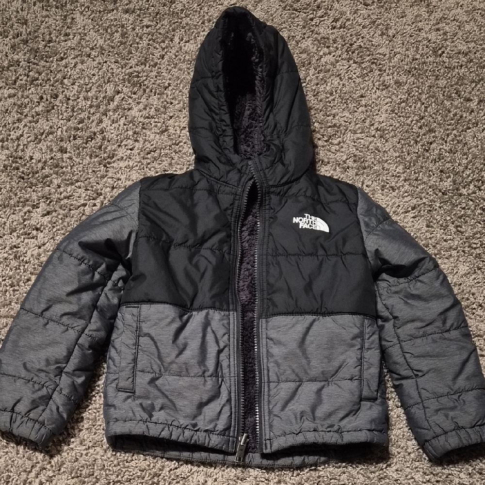 The North Face Black and Gray Hooded Jacket